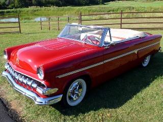 Left front 1954 Ford Sunliner