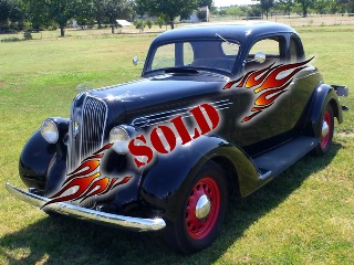 Left front 1936 Plymouth 5 Window Coupe