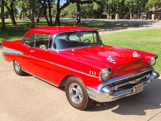 Right front 1957 Chevrolet Bel Air